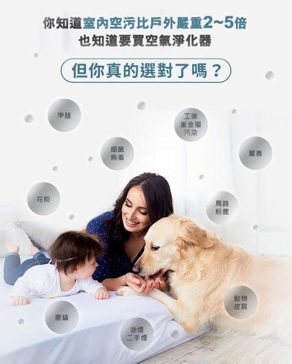 3M™ 淨呼吸™ 倍淨系列空氣清淨機 FAPHK-T03WA-F3：室內空汙比戶外嚴重2~5倍，甲醛、塵螨、油煙二手煙、薰香、花粉、動物皮屑、細菌病毒、馬路粉塵、工業重金屬汙染